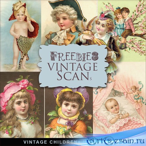 Scrap-kit - Vintage Childrens Illustrations #3