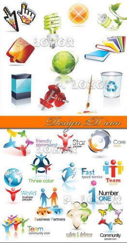 Design 3D icon