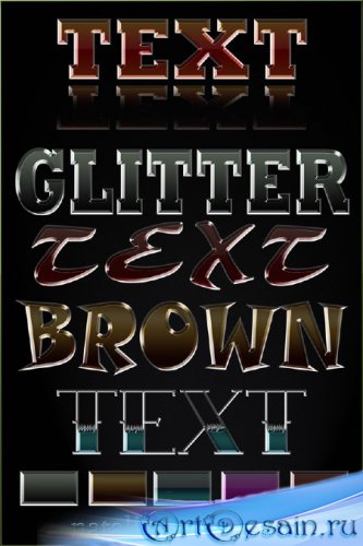  -    13 / Glitter -Text styles 