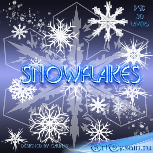 PSD   Snowflakes