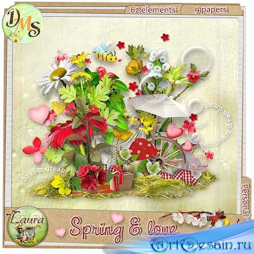 - -   . Scrap - Spring and love 