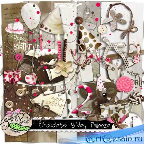 - -   . Scrap - Chocolate Birthday 