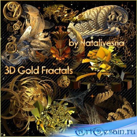 3D   / 3D  Gold Fractals