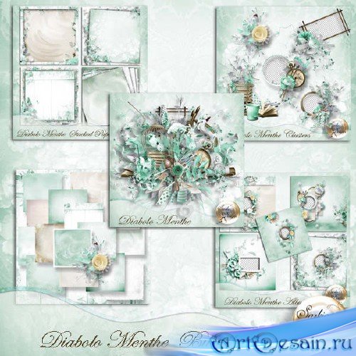 Scrapbooking kit - Diabolo Menthe