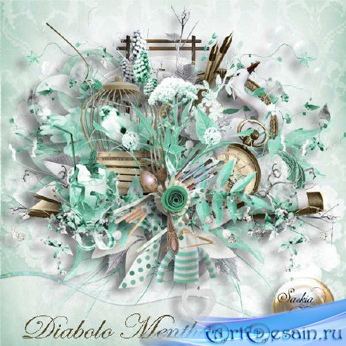 Scrapbooking kit - Diabolo Menthe