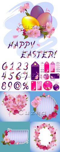 Vector stock -     /  Spring Easter sale and  ...