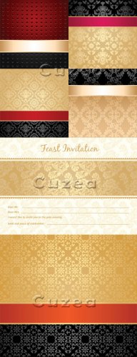    / Vintage invitation background in vector