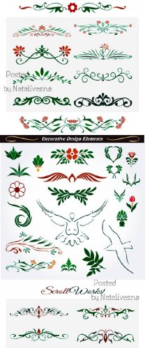     / Decorative elements in Vector 