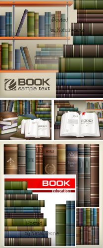    / Books on shelves - Stock photo