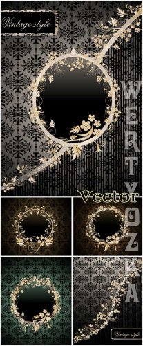        / Dark vector background with  ...