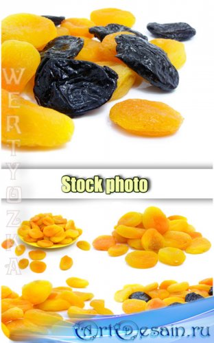       / Dried apricots, prunes - raster clipart