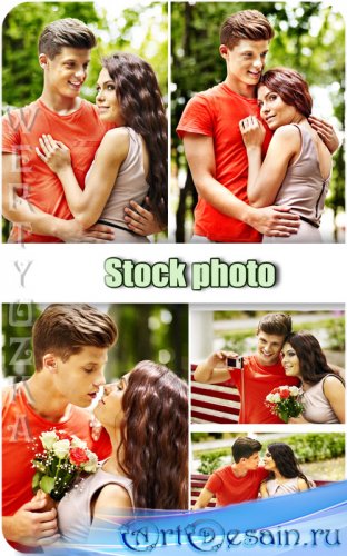   ,    / Young couple in love, man and  ...