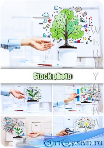  , ,  / Business plans, success, growth - Raster clipart