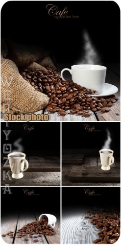 ,   ,   / Coffee, cup of coffee, coffee beans - Raster clipart