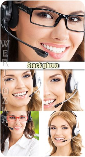   / Girls operators - Raster clipart