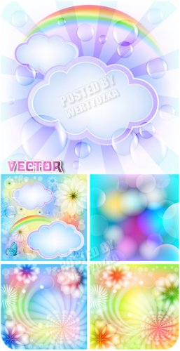    ,    / Vector background with flowers