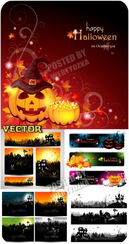  , ,  / Happy Halloween - Vector clipart