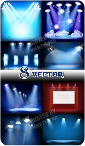 ,  / Lighting, spotlights - vector