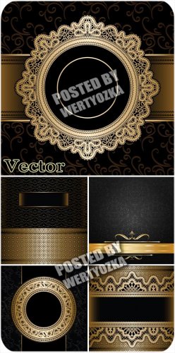         / Black background - stock vector