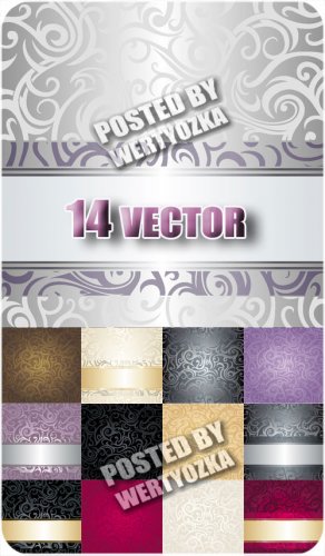     / Beautiful backgrounds with ornaments - stock vector