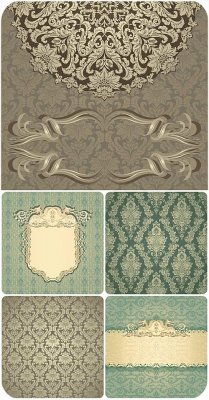 ,    / Patterns, vintage vector backgrounds