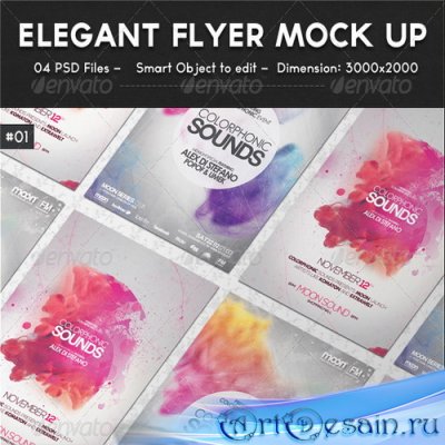 PSD - Elegant Flyer Mock up